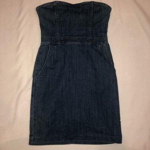 denim short dress